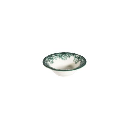 24-dielna jedálenská sada, biela/zelená, porcelán