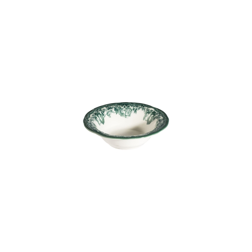 24-dielna jedálenská sada, biela/zelená, porcelán