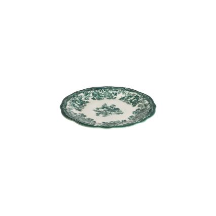 24-dielna jedálenská sada, biela/zelená, porcelán