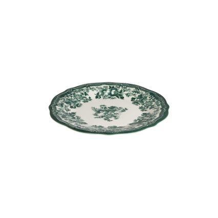 24-dielna jedálenská sada, biela/zelená, porcelán