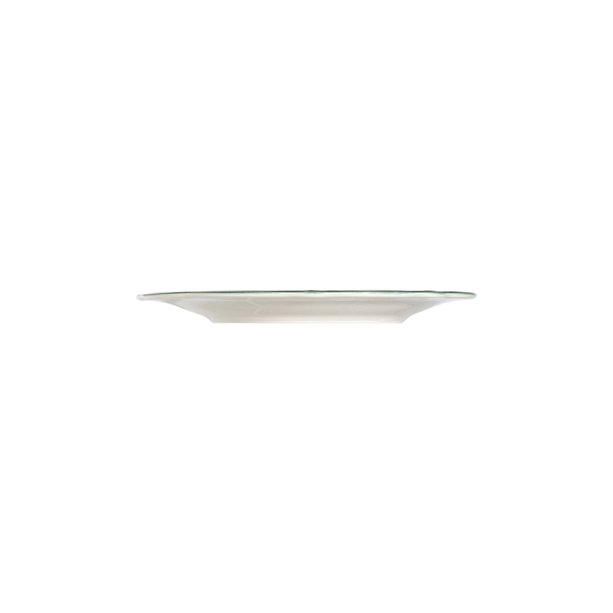 24-dielna jedálenská sada, biela/zelená, porcelán