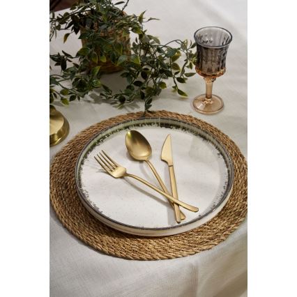 24-dielna jedálenská súprava biela/hnedá/porcelán