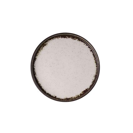 24-dielna jedálenská súprava biela/hnedá/porcelán