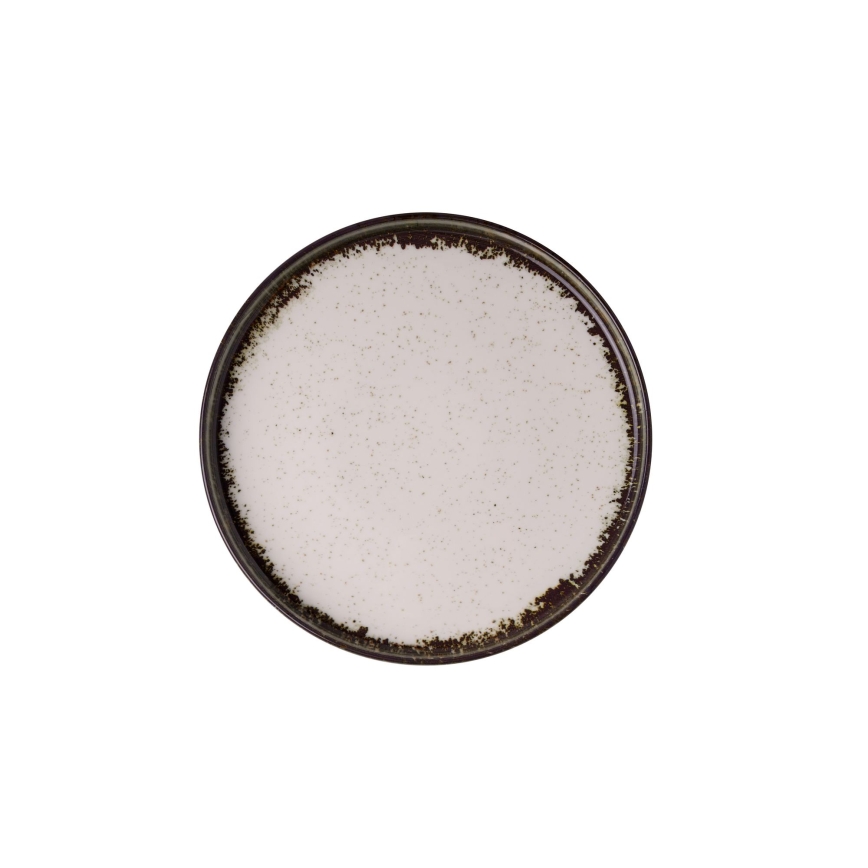 24-dielna jedálenská súprava biela/hnedá/porcelán