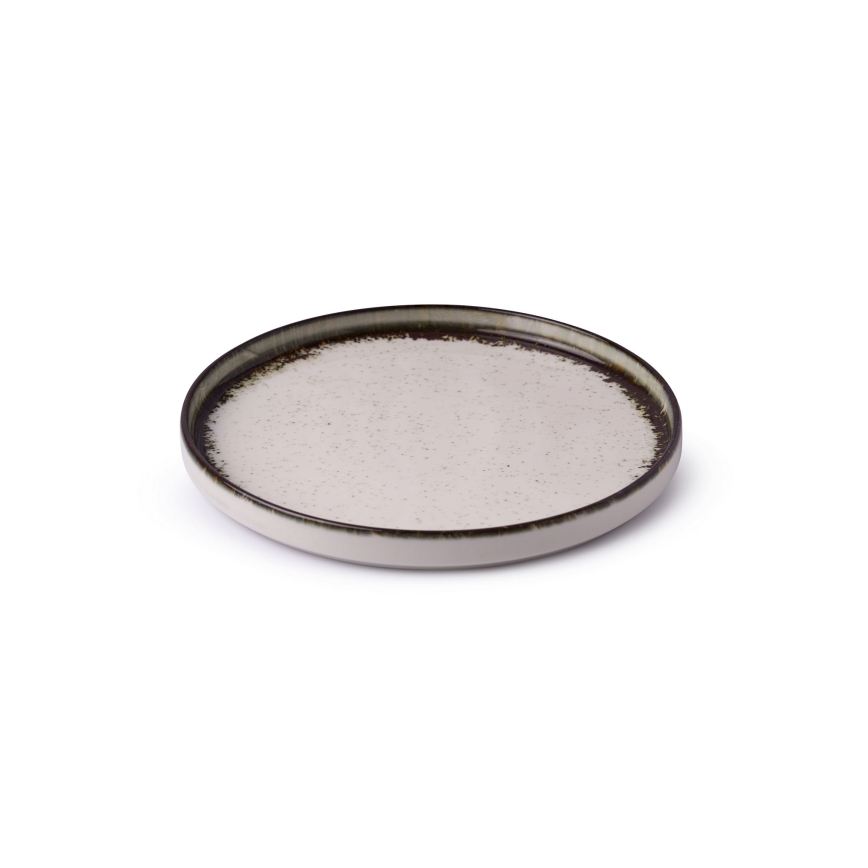 24-dielna jedálenská súprava biela/hnedá/porcelán