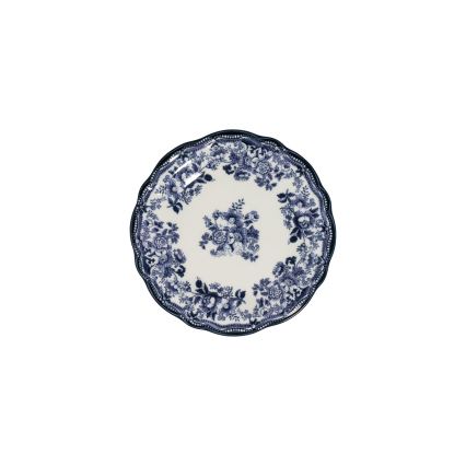 24-dielna jedálenská súprava, biela/modrá, porcelán
