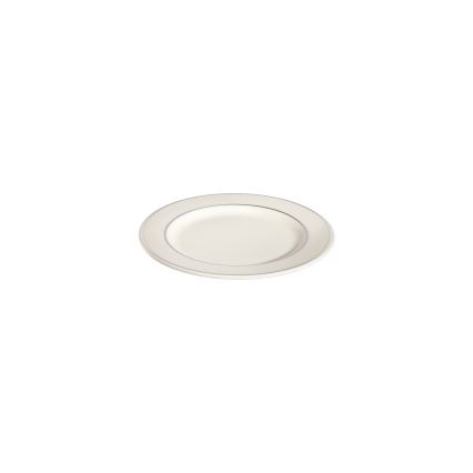24-dielna jedálenská súprava, biela/strieborná, porcelán