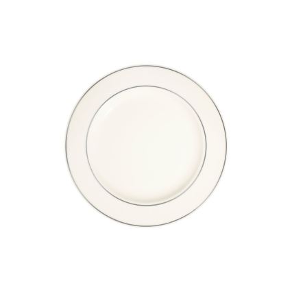 24-dielna jedálenská súprava, biela/strieborná, porcelán