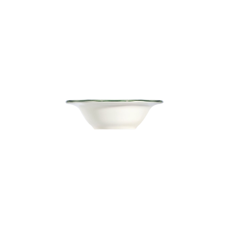 24-dielna jedálenská súprava, biela/zelená/červená, porcelánová