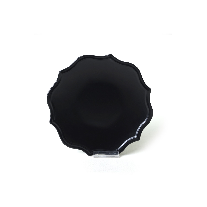 24-dielna jedálenská súprava, čierna/kamenina