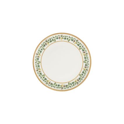 24-dielna jedálenská súprava, krémová/béžová/zelená, porcelán