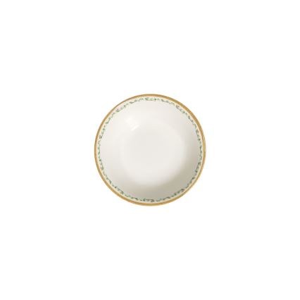 24-dielna jedálenská súprava, krémová/béžová/zelená, porcelán