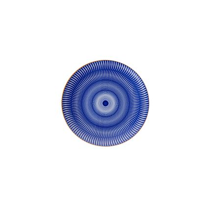 24-dielna jedálenská súprava modrá/oranžová/porcelán