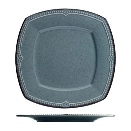 24-dielna jedálenská súprava, modrá/porcelán