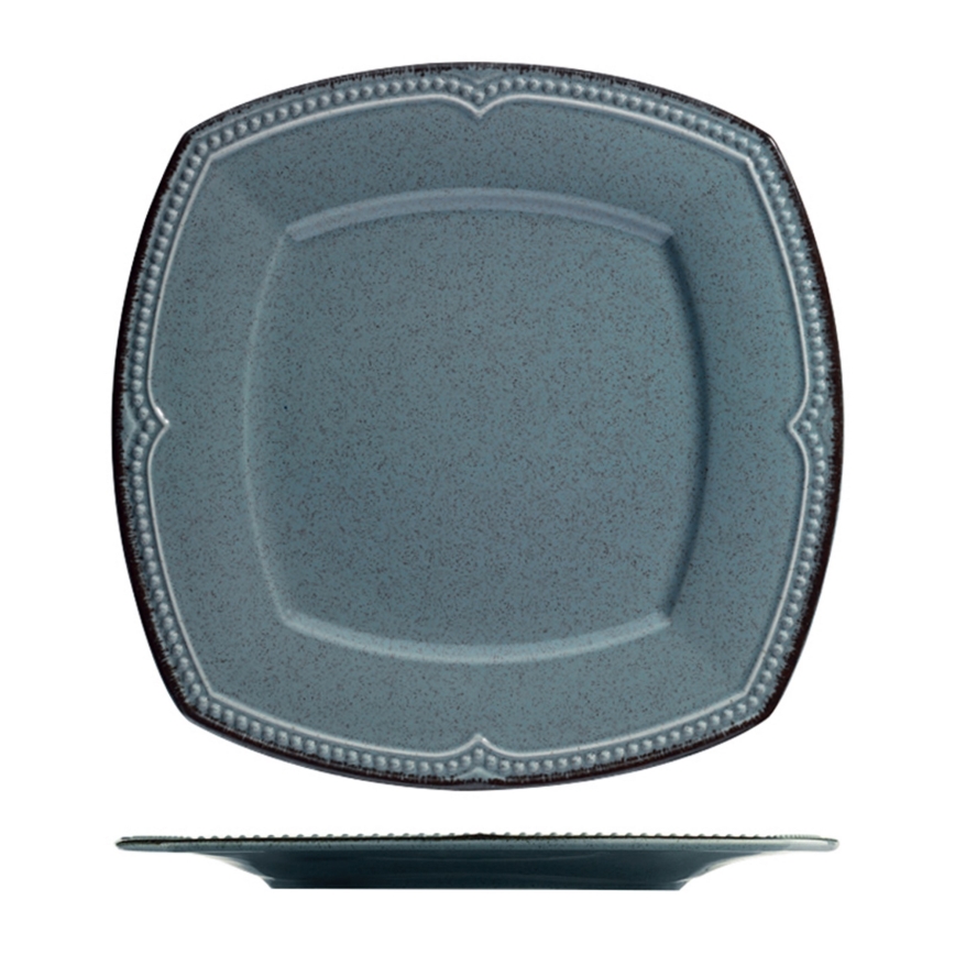 24-dielna jedálenská súprava, modrá/porcelán