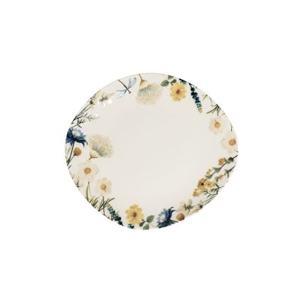 24-dielna jedálenská súprava pestrofarebná/hnedá/porcelán