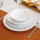 24-dielna jedálenská súprava z bieleho porcelánu