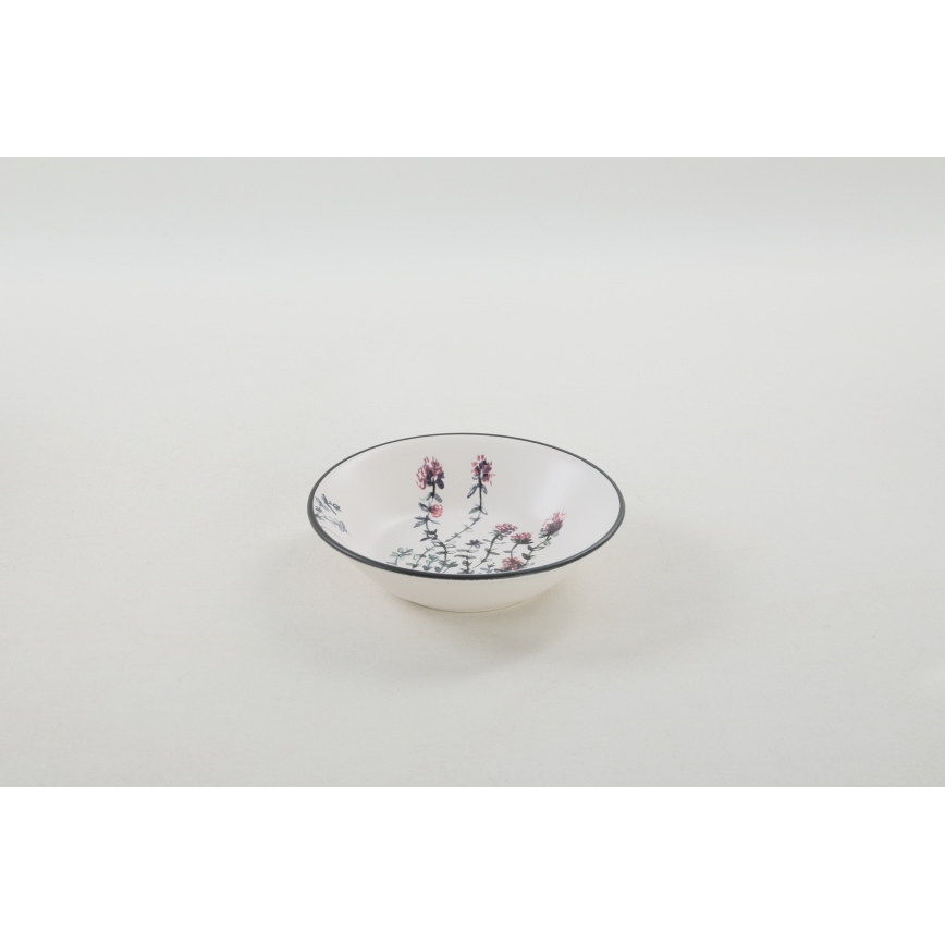 24-dielna pestrofarebná jedálenská súprava z kameniny