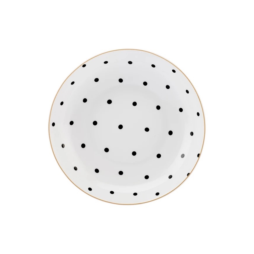 24-dielna pestrofarebná jedálenská súprava z porcelánu