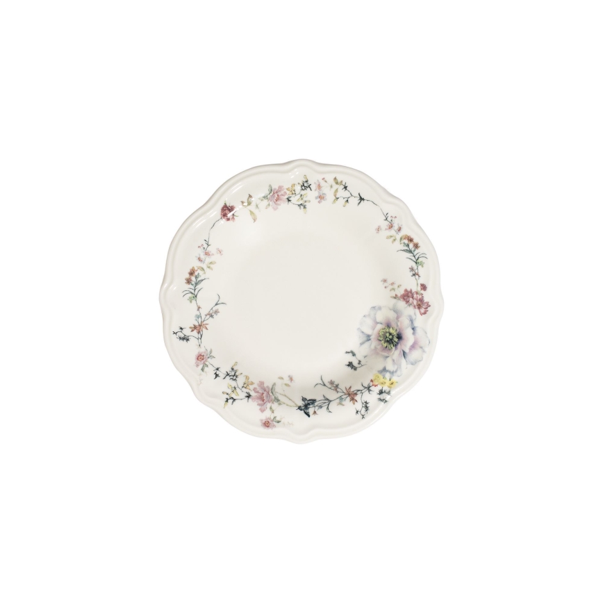24-dielna pestrofarebná jedálenská súprava z porcelánu
