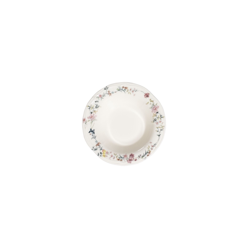 24-dielna pestrofarebná jedálenská súprava z porcelánu