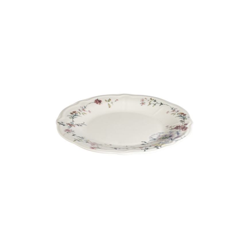 24-dielna pestrofarebná jedálenská súprava z porcelánu