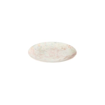 24-dielová jedálenská súprava, ružová/béžová, porcelán