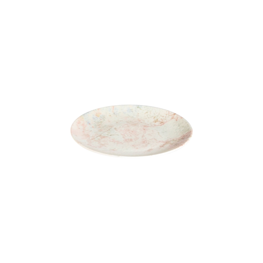 24-dielová jedálenská súprava, ružová/béžová, porcelán