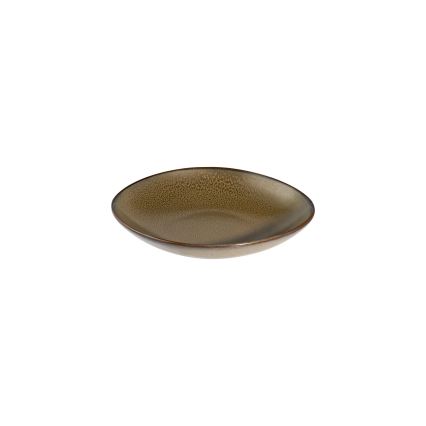 27-dielna jedálenská súprava, biela/hnedá, porcelán