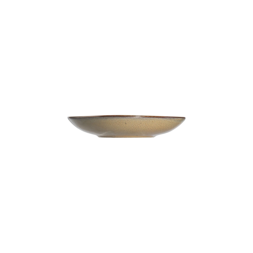 27-dielna jedálenská súprava, biela/hnedá, porcelán