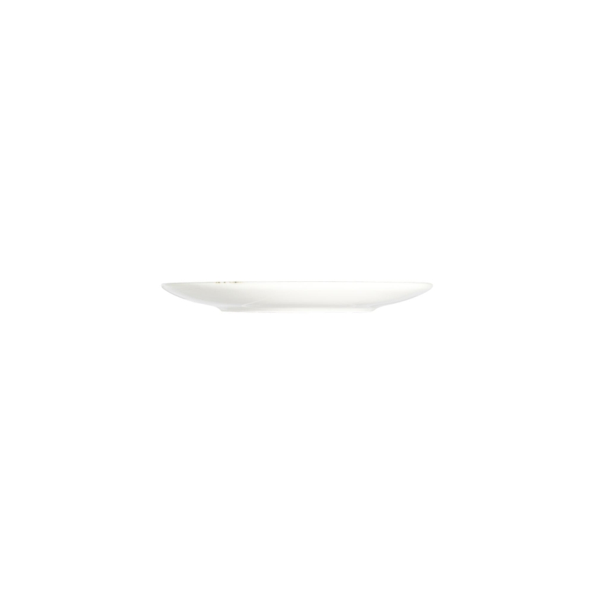 27-dielna jedálenská súprava, biela/hnedá, porcelán