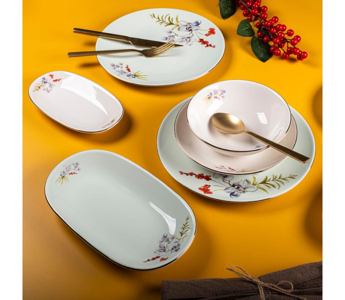 29-dielna pestrofarebná jedálenská súprava z porcelánu 868ARY1150
