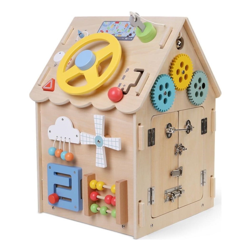 2Kids Toys - Activity board domček béžová