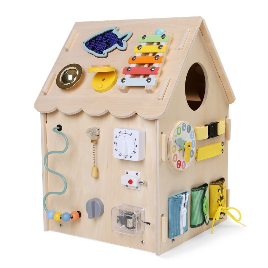 2Kids Toys - Activity board domček béžová