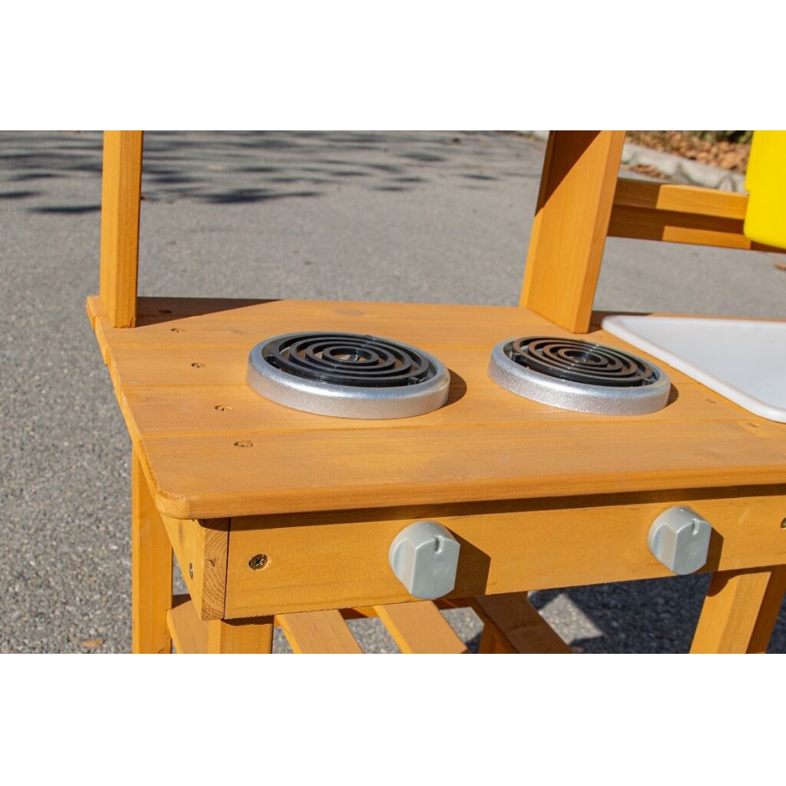 2Kids Toys - Drevená záhradná kuchynka s drezom