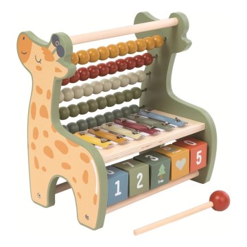 2Kids Toys - Drevené multifunkčné počítadlo Žirafa