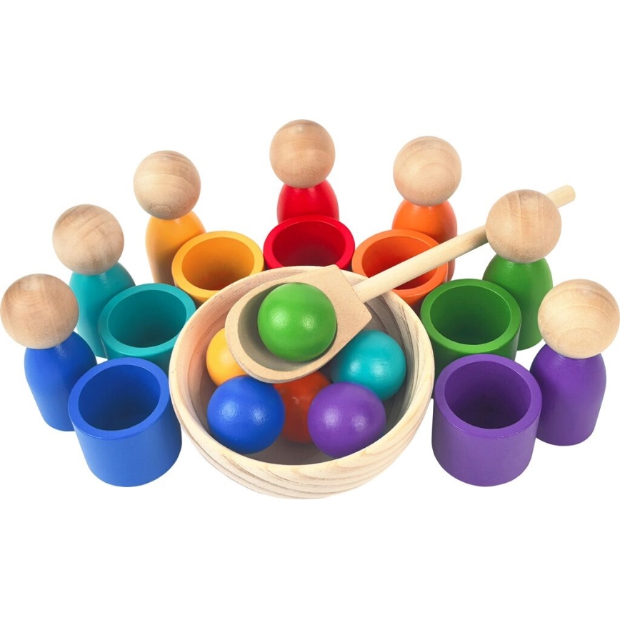 2Kids Toys - Dúhové bábiky s loptičkami 7 farieb