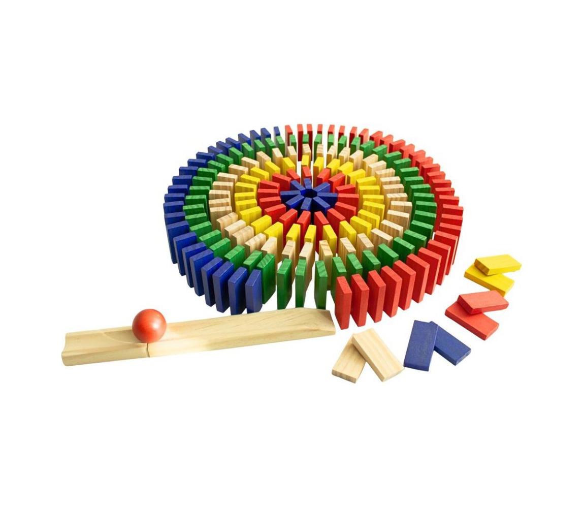 2Kids Toys - farebné drevené domino 400 ks 2D98273