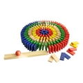2Kids Toys - Farebné drevené domino 800 ks