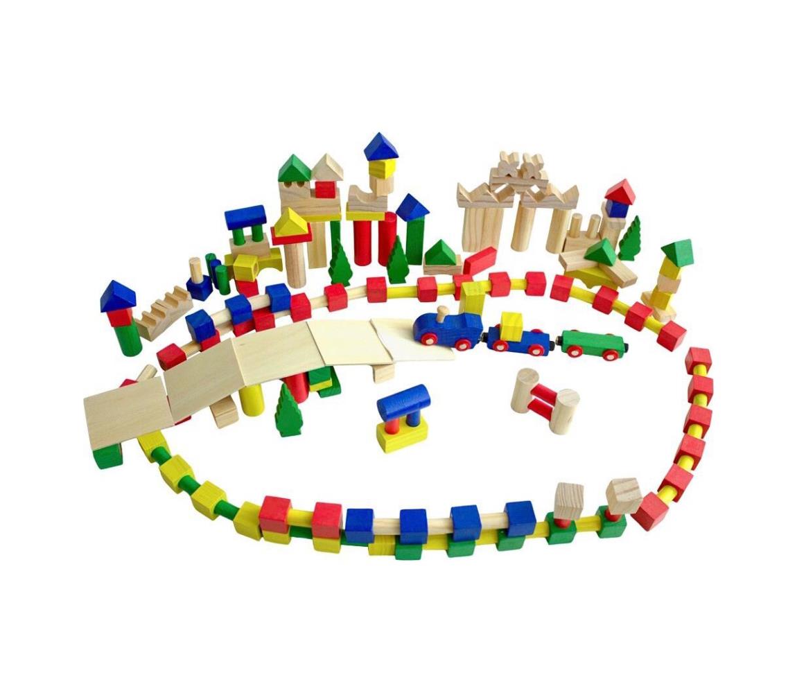 2Kids Toys - Farebné drevené kocky 500 ks 2D98271