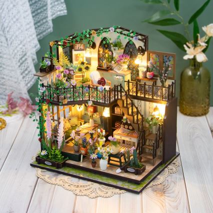 2Kids Toys - Miniatúra domčeka Darcyin kvetinový dom 2xAAA