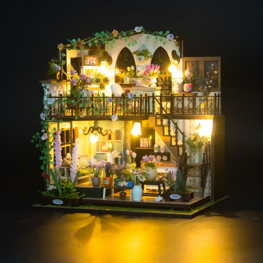 2Kids Toys - Miniatúra domčeka Darcyin kvetinový dom 2xAAA