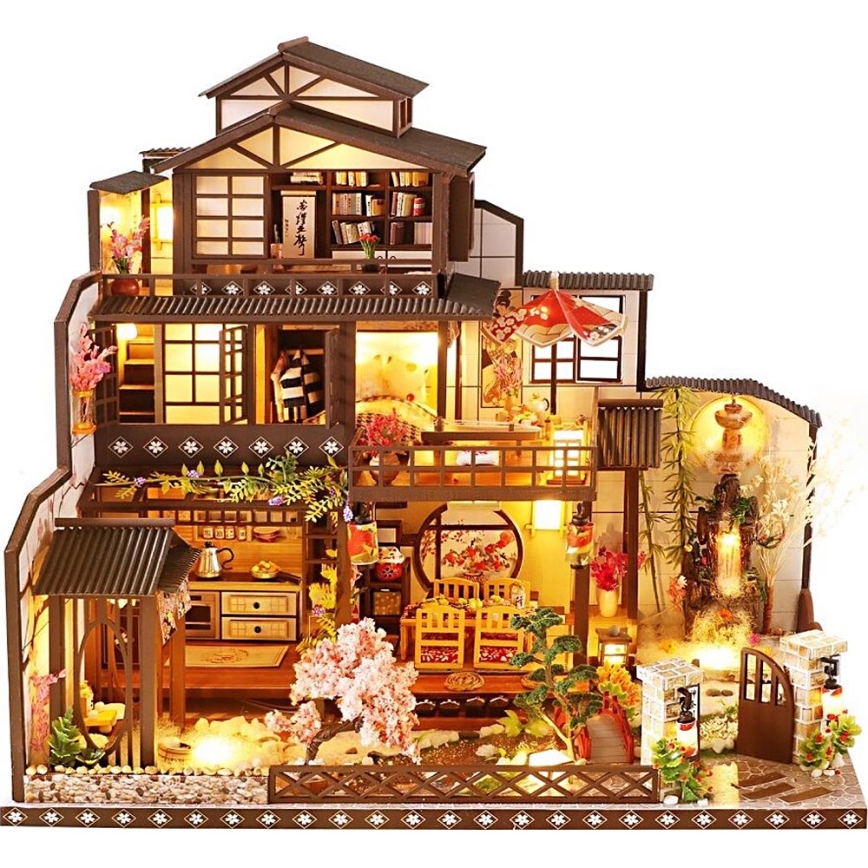 2Kids Toys - Miniatúra domčeka Honosná sakurová vila 2xAAA