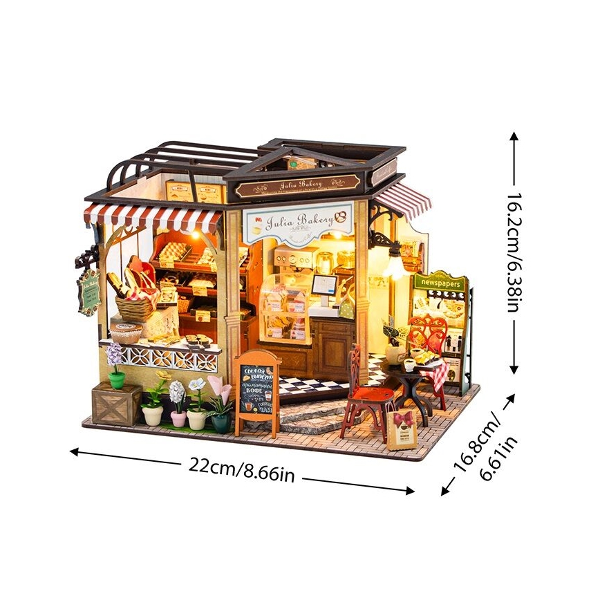 2Kids Toys - Miniatúra domčeka Juliina pekáreň 2xAAA