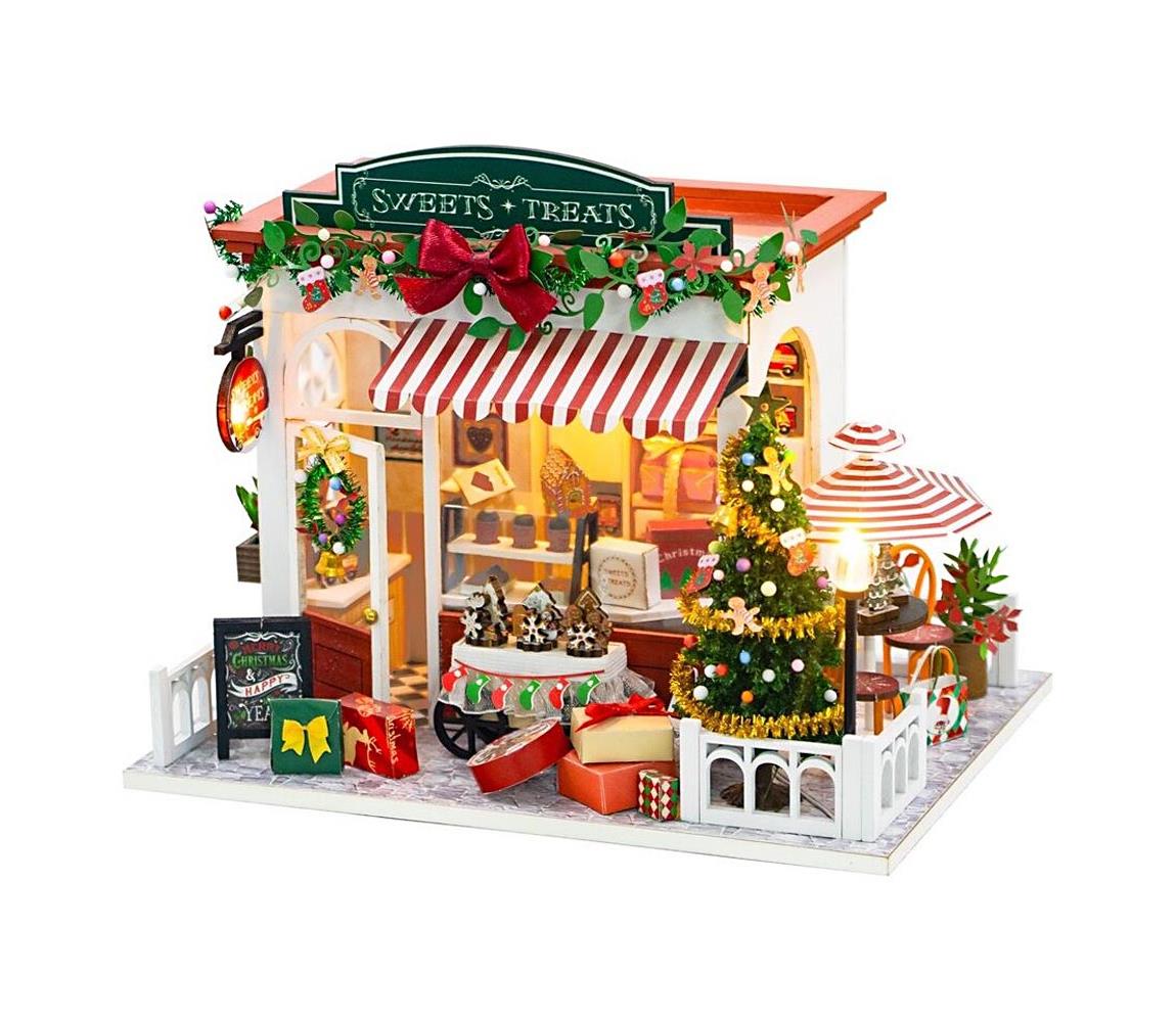 2Kids Toys - Miniatúra domčeka Vianočná cukráreň 2xAAA batérie 2DPC2319