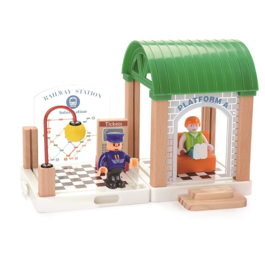 2Kids Toys - Vláčiková dráha Mesto a dedina 200 dielov