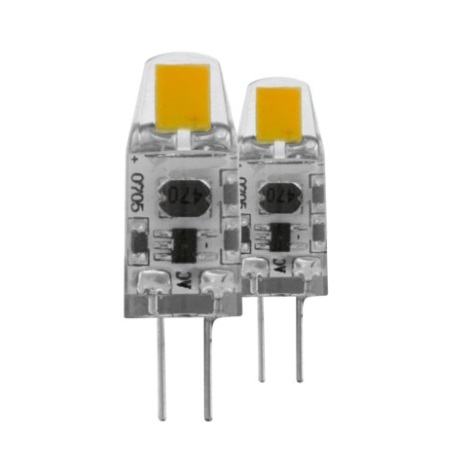 2x SET LED Stmievateľná žiarovka G4/1,2W - Eglo 11551