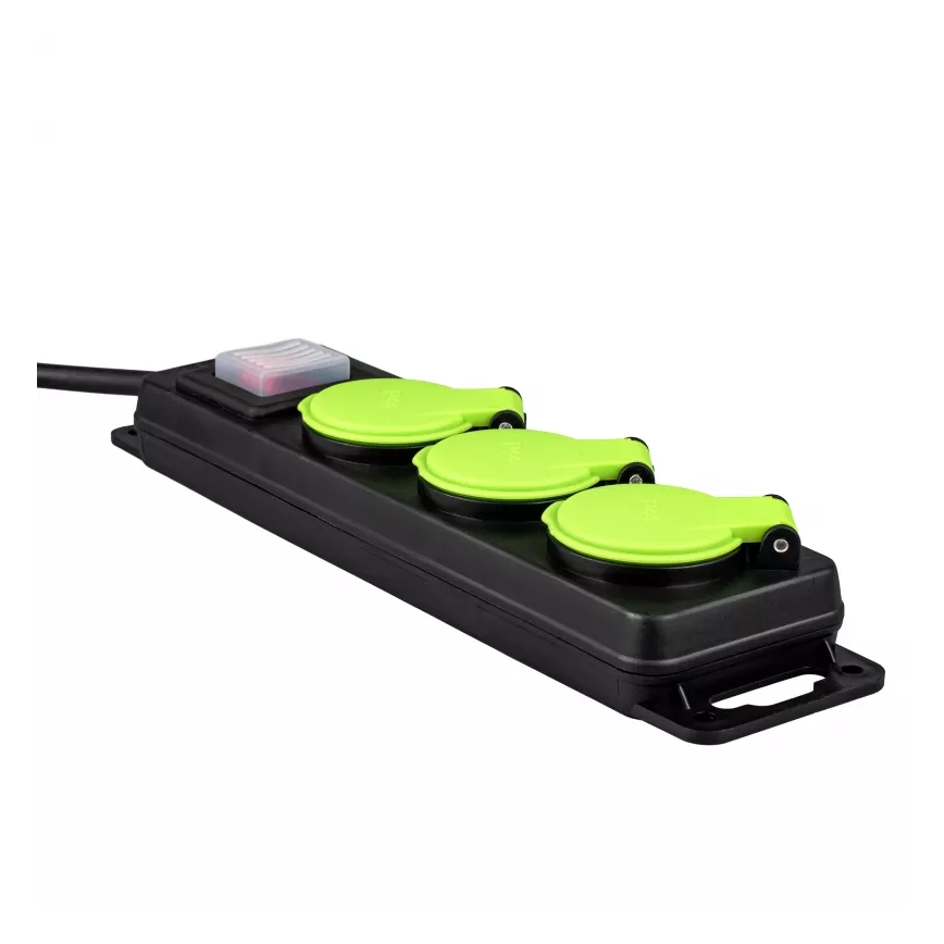 3-zásuvkový predlžovací kábel s vypínačom, 20 m, IP44