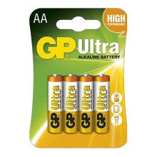 4 ks Alkalická batéria AA GP ULTRA 1,5V