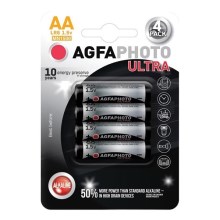 4 ks Ultra alkalická batéria AA 1,5V